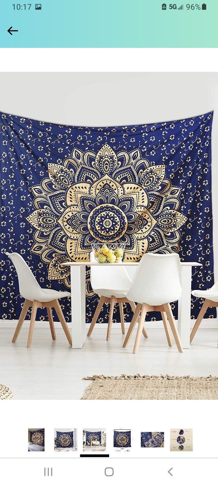 XL Cotton Mandala Tapestry