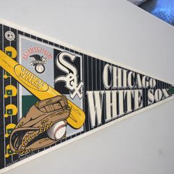 Chicago White Sox Pennant Full Size Souvenir Felt MLB Vintage 12” by 30”