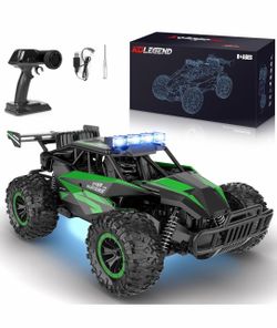 Coche de Control Remoto 50+Min Coches RC Juguetes Escala 1:12 Camiones Monstruo 20KM/H Camión Monstruo de Control Remoto con Faro LED y Batería Recarg
