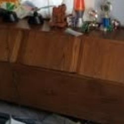 Queen Size Headboard w/ Cubbies