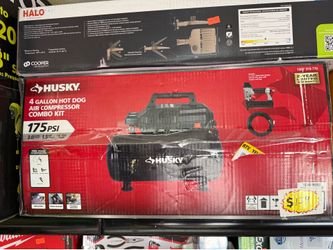 Husky air compressor with nailer and hose new