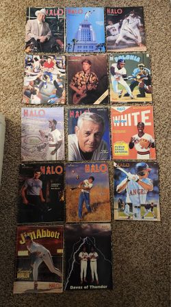 Lot Of 14 California Angels Halo Scorebook Magazine Programs