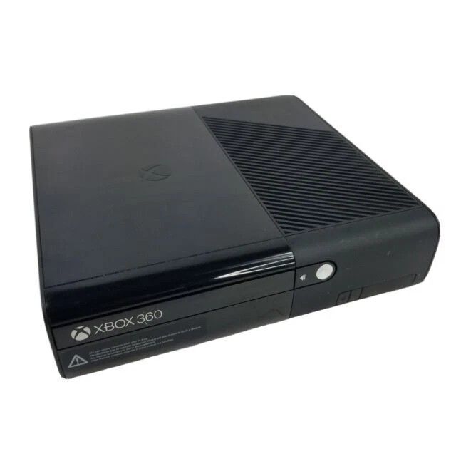 Black Xbox 360 Includes Console Cables Controllers And 10 Games