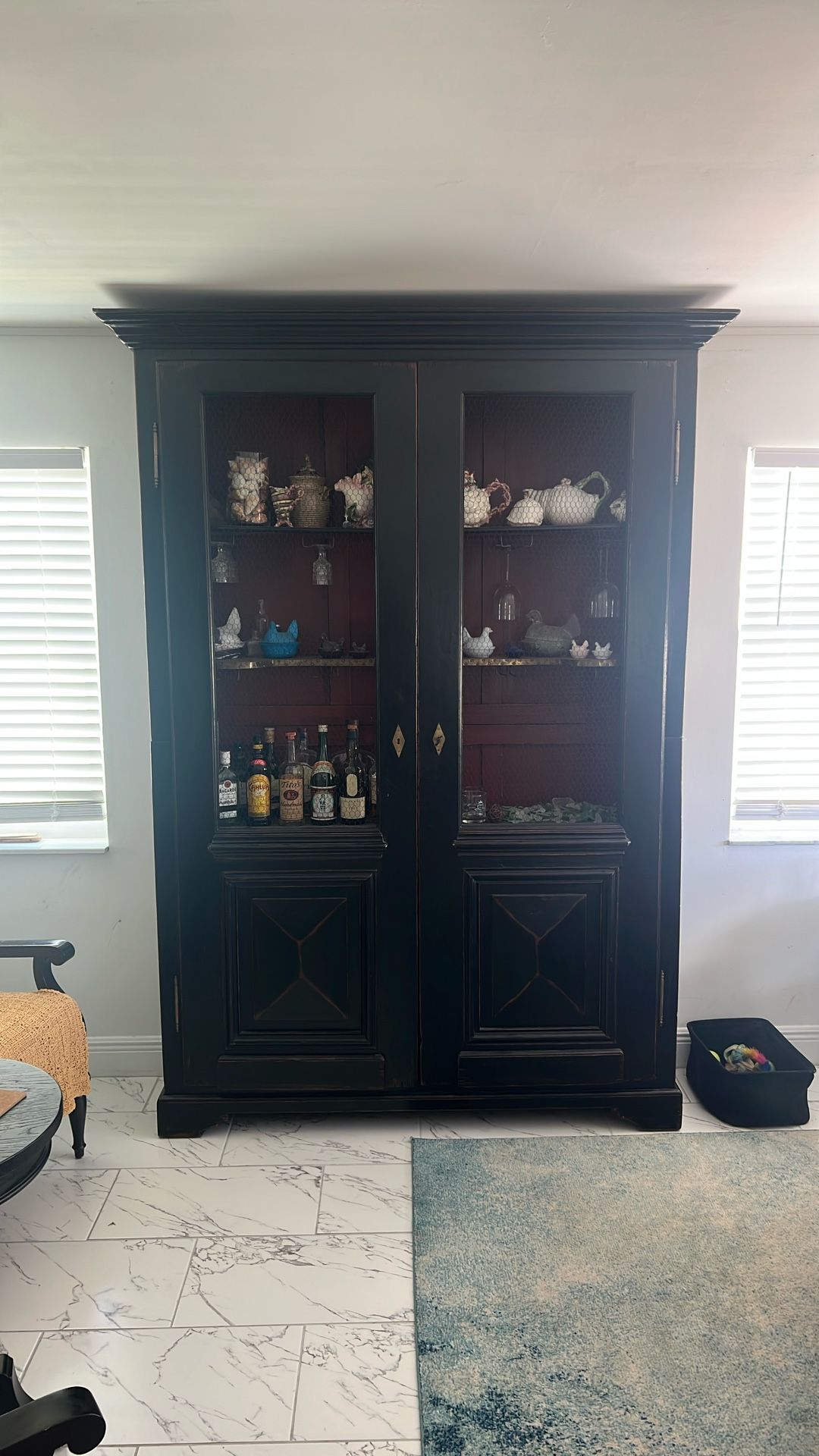 VAN THIEL& CO Antique Wine & Bar Cabinet