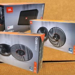 JBL Club Series Car Speaker System 4 Channel Amplifier 6 1/2" 2-Way & 6"x9" 3-Way Coaxial 435 Watts Package 🚨 Payment Options Available 🚨 No Credit 