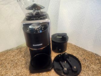 New SHARDOR Conical Burr Coffee Grinder Electric, Adjustable Burr Mill Anti-static with 35 Precise Grind Setting for 2-12 Cup, Black