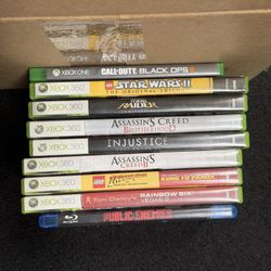 Xbox One and 360 Games Blu Ray