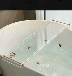 New acrylic bath tray