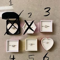 Cubic Zirconia CZ Diamond Engagement Rings 