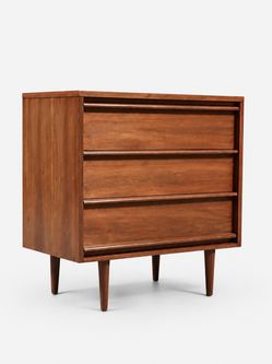 Mid Century Modern 3- Drawer Walnut Dresser by Lane, c.1960's - Delivery Available