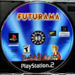 PS2 Futurama Disc Only Rare And Hard To Find 