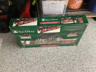 Vintage New Bright Trim A Home Christmas Train & Tracks Complete