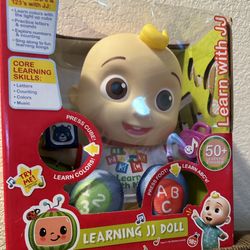 CoComelon, JJ Learning Doll, Includes Lights and Sounds, Baby and Toddler Toy