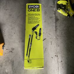 Ryobi 18V Cordless Pole Saw And Chainsaw Combo Kit