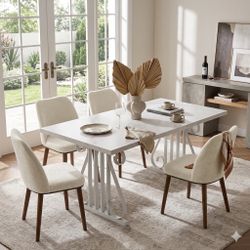Brand new modern dining table with 4 chairs