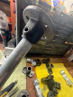 “Kee Klamps” pipe clamps for railing