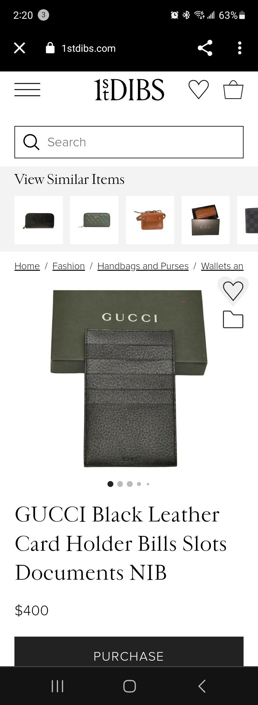 Gucci Passport And CARD HOLDER