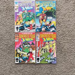 4 comics Fantastic Four versus the X-MEN