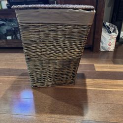Wicker Hamper Only Used To Store Blankets