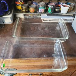 Pyrex Clear Glass Baking Dishes – Set of 2