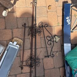 New Orleans Style Towel, Rack And Curtain Rods Only Five Dollars Take All