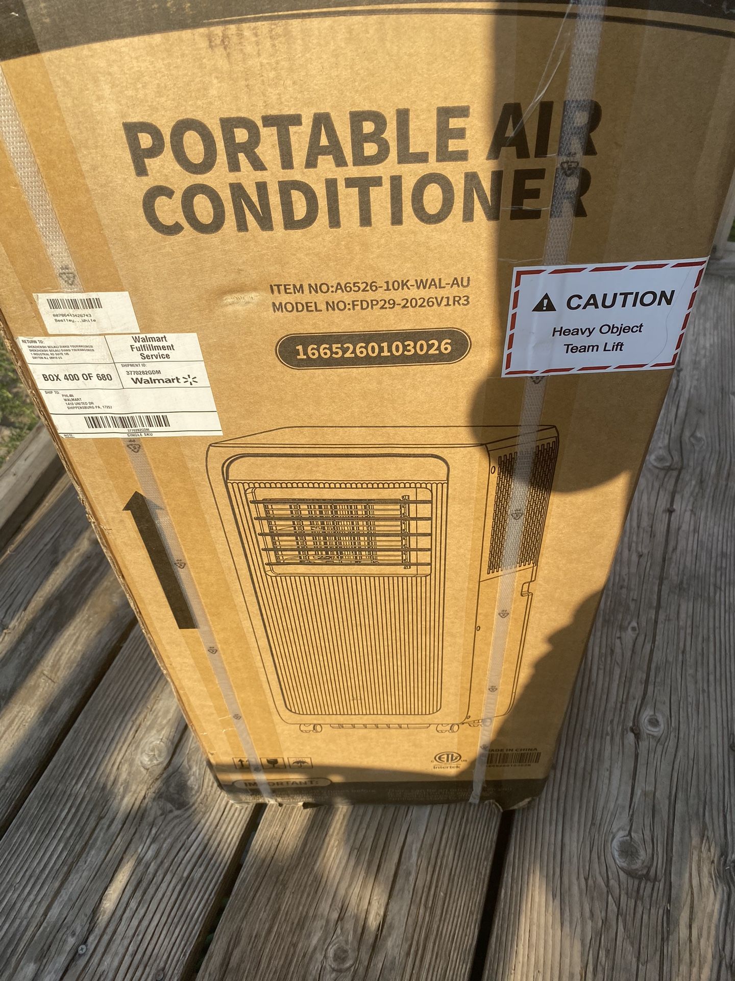 Portable AC 10,000 BTU NIB