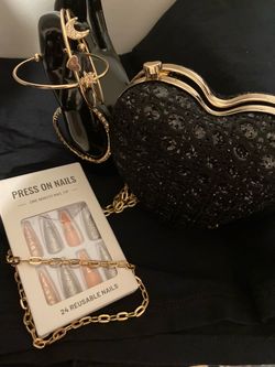 Glitter Heart Crossbody Bundle