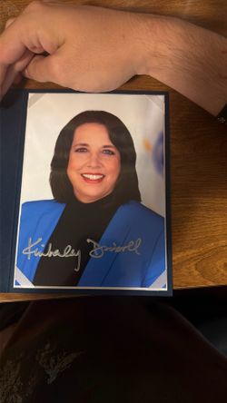 Kim Driscoll Signed Photo With Case (LT governor)