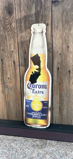 Corona bottle sign