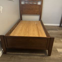 Twin Bed, Chestnut Brown