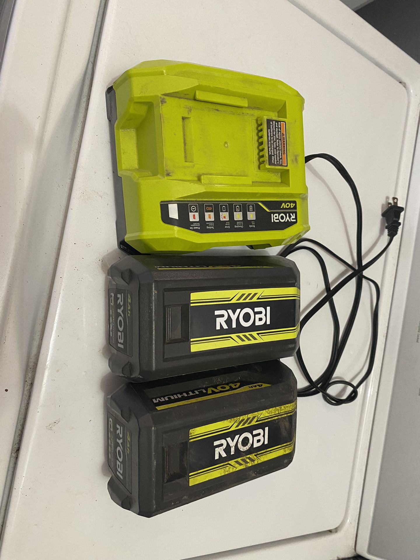 Charger And Two Batteries 40v
