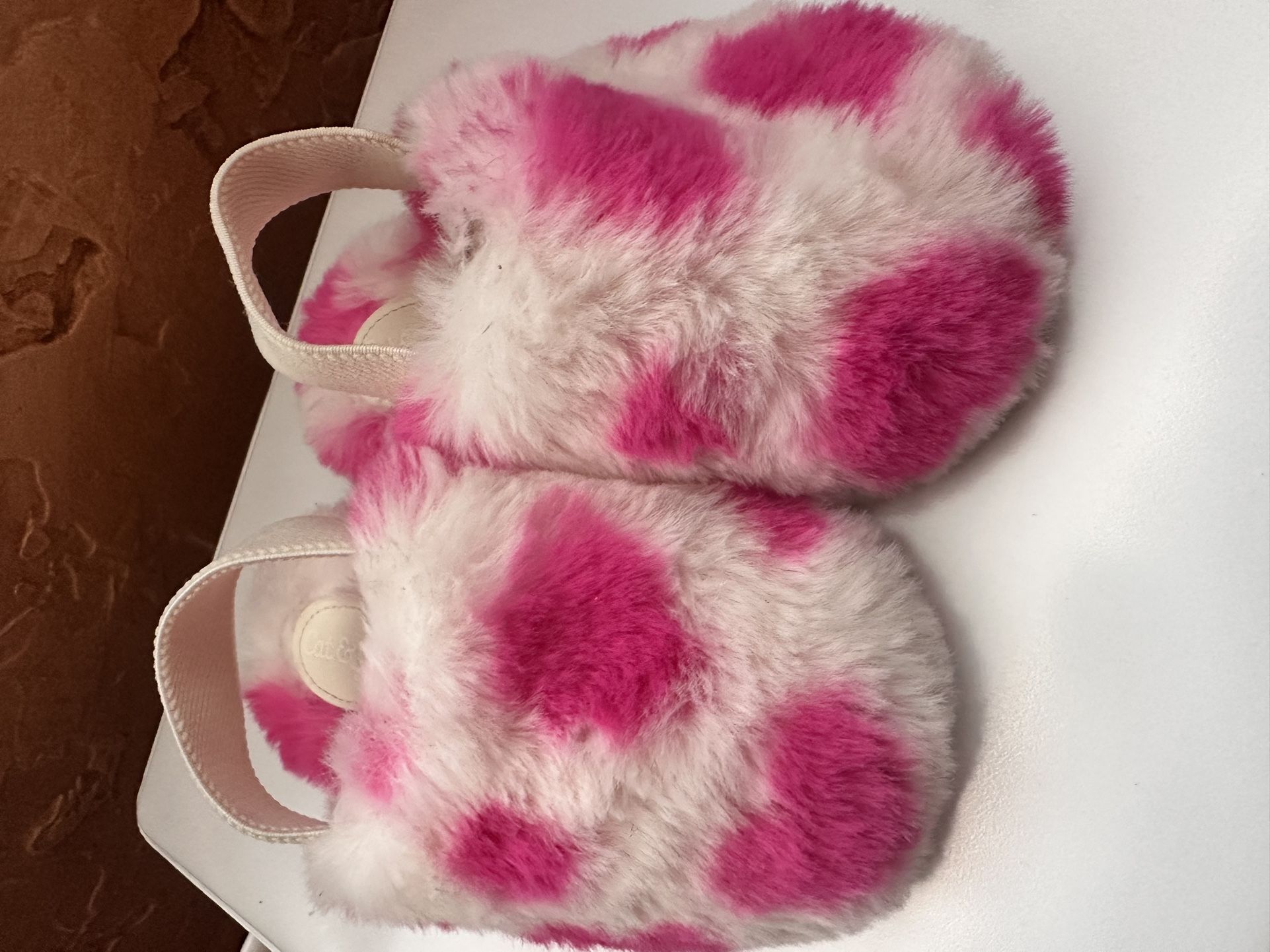 Toddler Heart Slippers 