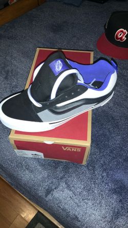  Vans Knu Skool Casual Shoes Track Pack mens Shoes Size 10 New With Box Color Black Blue White 