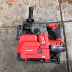 Milwaukee M19 Fuel Brushless Rotary Hammer Drill +hammer Vac Vacumn + Xc 5.0 Batery