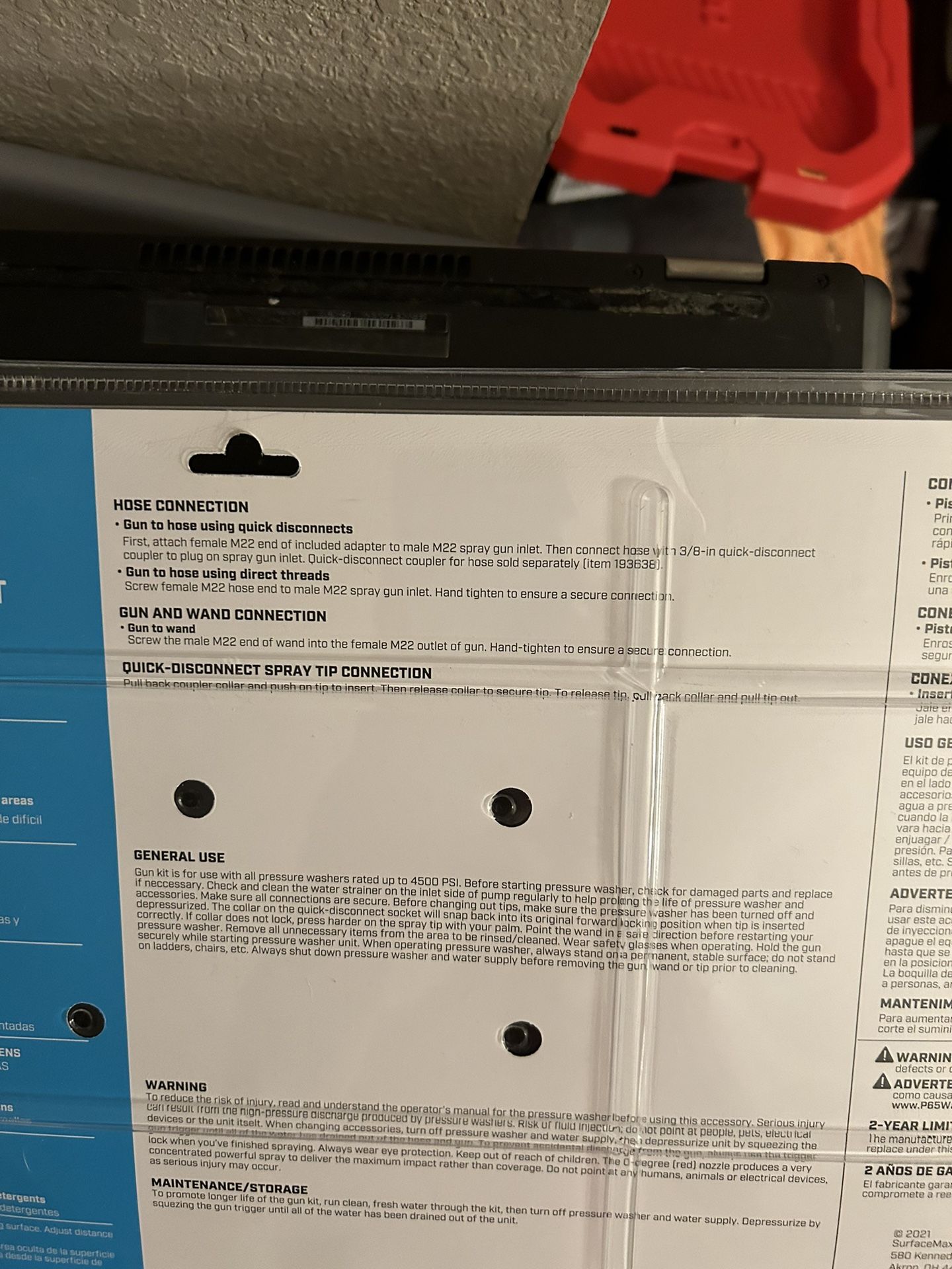 Surface Maxx Pressure Washer Gun Kit for Sale in Citrus Heights, CA