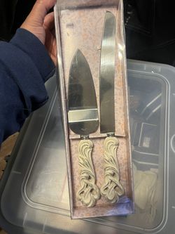 Wedding Cake Knife Serving Set