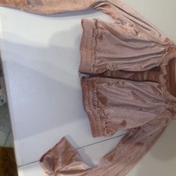 Women’s Pink Velvet Sweatsuit Set 