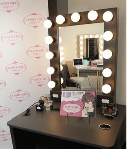 Hollywood style makeup vanity desk