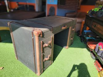 Vintage Luggage Chest Style Cloth Desk