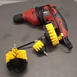 Electric  Drill With Brushes For Cleaning
