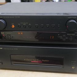 Pioneer Stereo Tuner Control Amplifier CX-770S & 4 CHANNEL Power Amplifier M-790.  USED. TESTED. IN A GOOD WORKING ORDER.