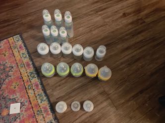 Variety of baby bottles