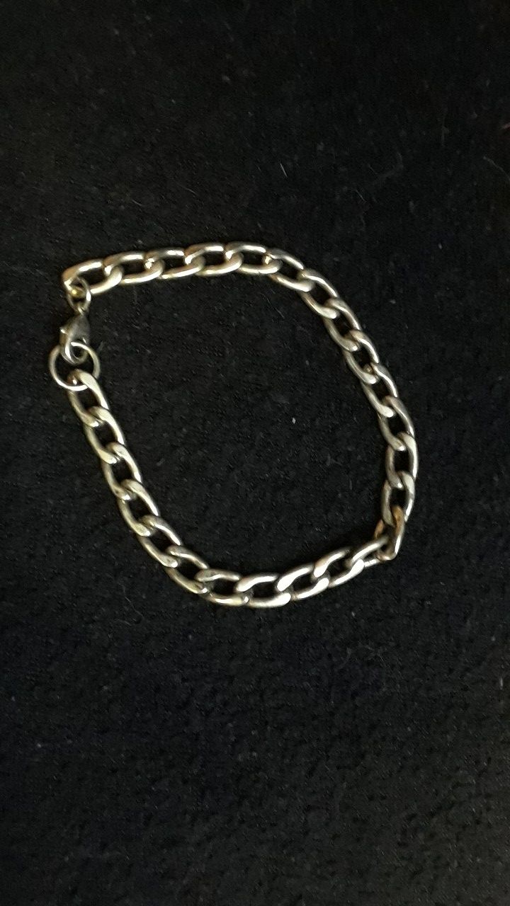8 inch Oxidized Silver Bracelet