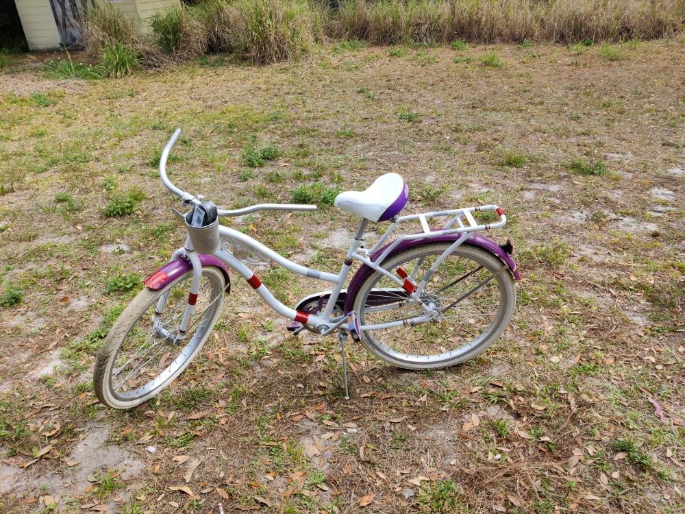 Bicicleta Refinish White Purple