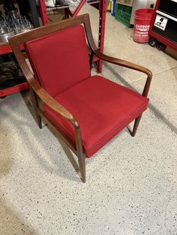 Mid Century Walnut Lounge Chair