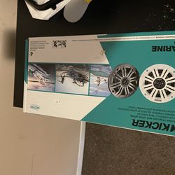 Pair KICKER 45KM42 4" Marine Speakers KM4