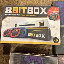 Board Game 8 Bit Attack (Base + 4 Expansions) + Console | Like New