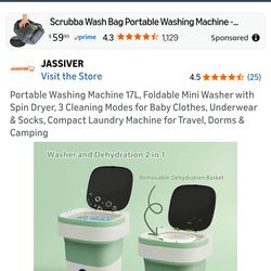 Travel Mini Washer