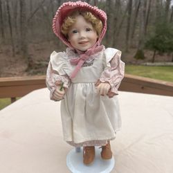 Lee Middleton Little House On The Prairie Carrie  porcelain doll