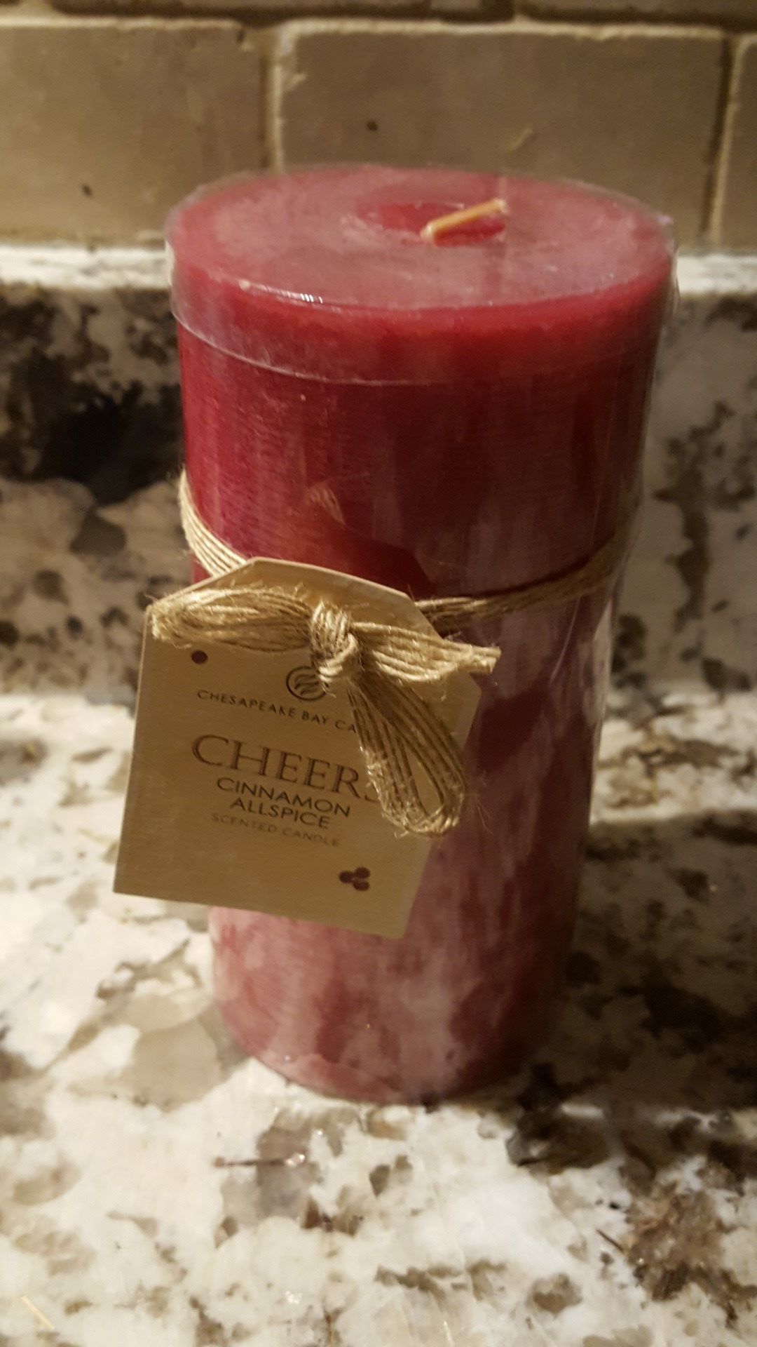 New Cinnamon Allspice pillar candle